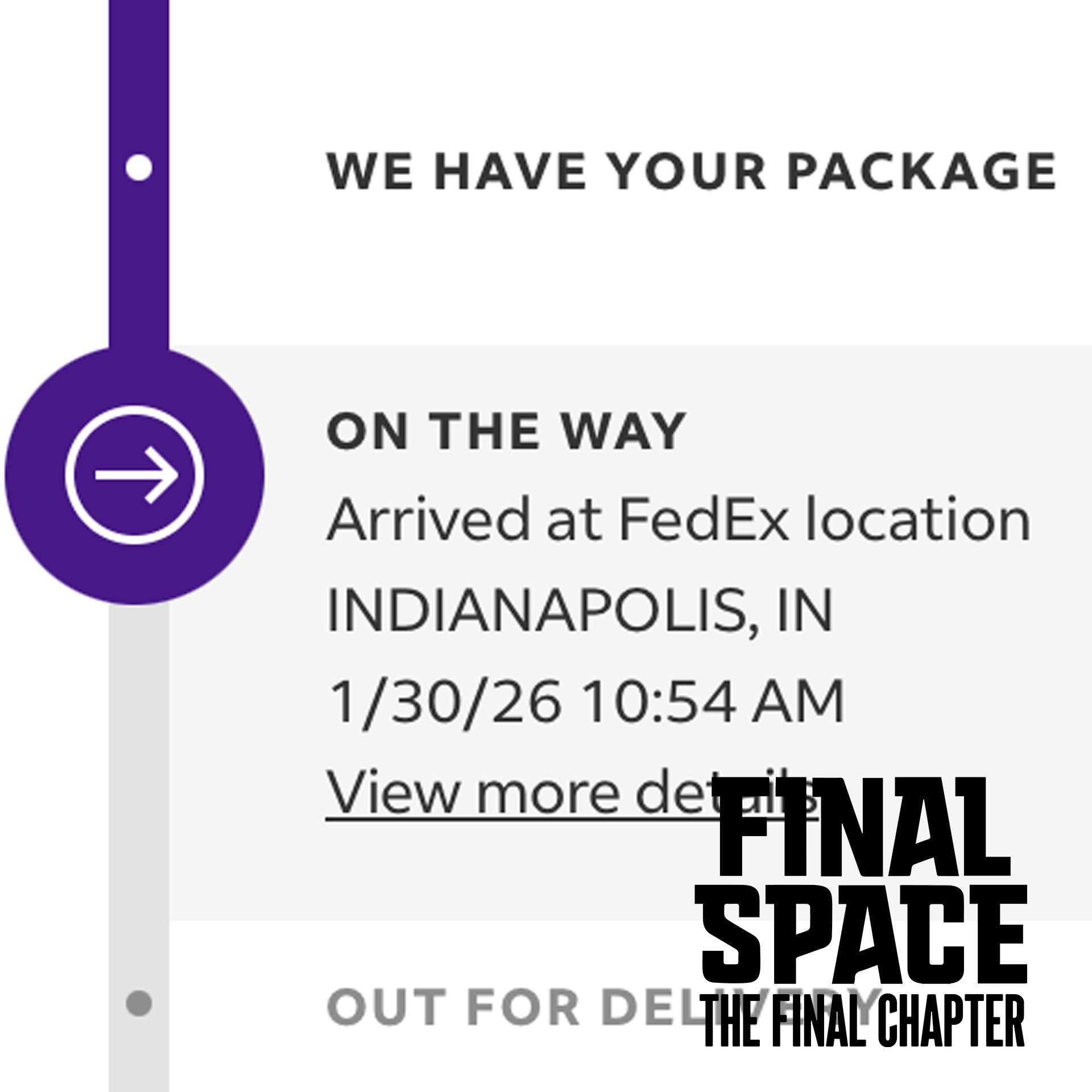 January 30th – FinalSpaceEnds