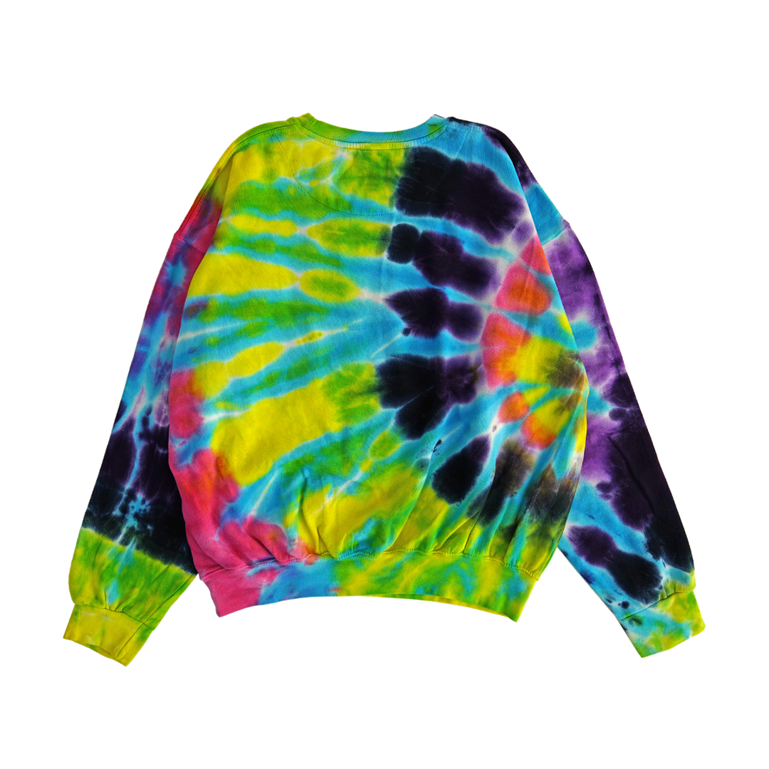 ™ ƎƆ∀ԀS ⅂∀NIℲ -  TIE DYE PUFF - SWEATSHIRT