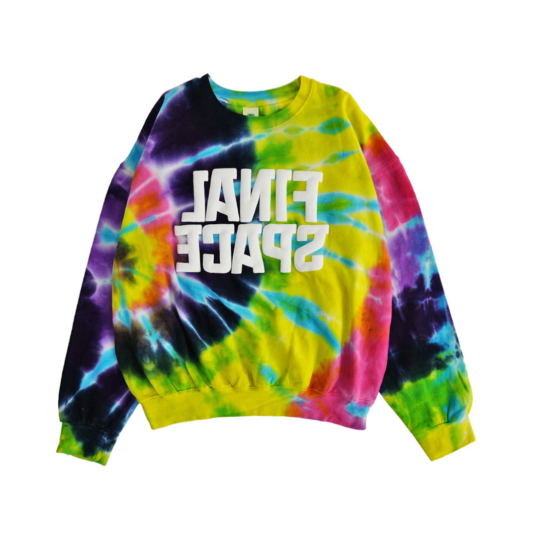 ™ ƎƆ∀ԀS ⅂∀NIℲ -  TIE DYE PUFF - SWEATSHIRT